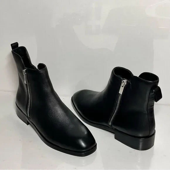 42 GOLD Yearling Leather Booties - Picture 6 of 8